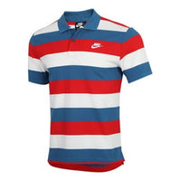 Nike Men's Sportswear Polo-Shirt Red/Blue CJ4466-457