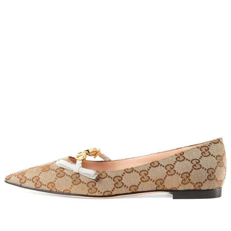 (WMNS) Gucci ballet flat 'Beige' 677405-KY980-9770