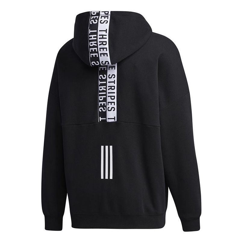 adidas Must Haves Word Sports Hooded Jacket Black GE0384