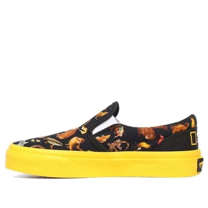 Vans x National Geographic Classic Slip-on Kids Black VN0A4BUTWK6