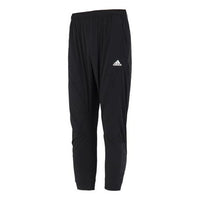 Men's adidas Sl Sj Tc Pt Casual Bundle Feet Solid Color Logo Sports Pants/Trousers/Joggers Autumn Black HM2971