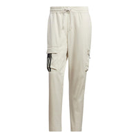 Men's adidas neo Stripe Multiple Pockets Casual Sports Pants/Trousers/Joggers Bauxite Brown HC9672