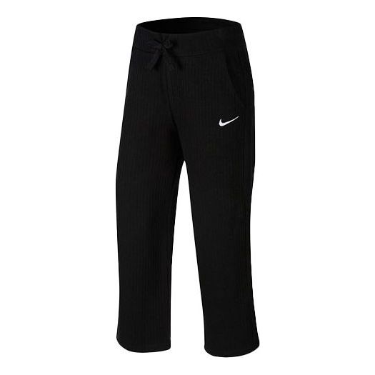 (WMNS) Nike Sportswear Phoenix Fleece High-Waisted Wide-Leg Sweatpants 'Black' CJ2666-010