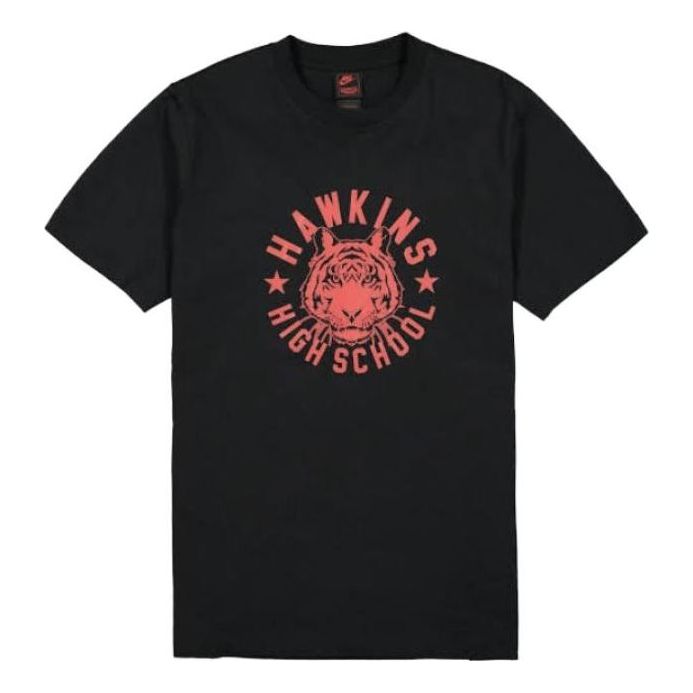Nike x Stranger Things Tee Crossover Casual Sports Short Sleeve US Edition Black CK2342-010