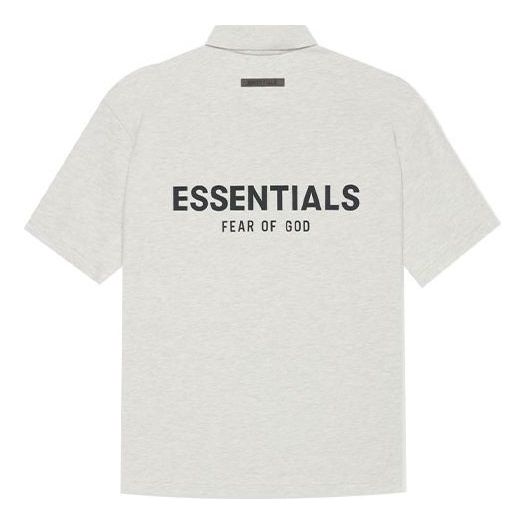 Fear of God Essentials SS21 Polo Shirt 'Light Heather Oatmeal' FOG-SS21-661