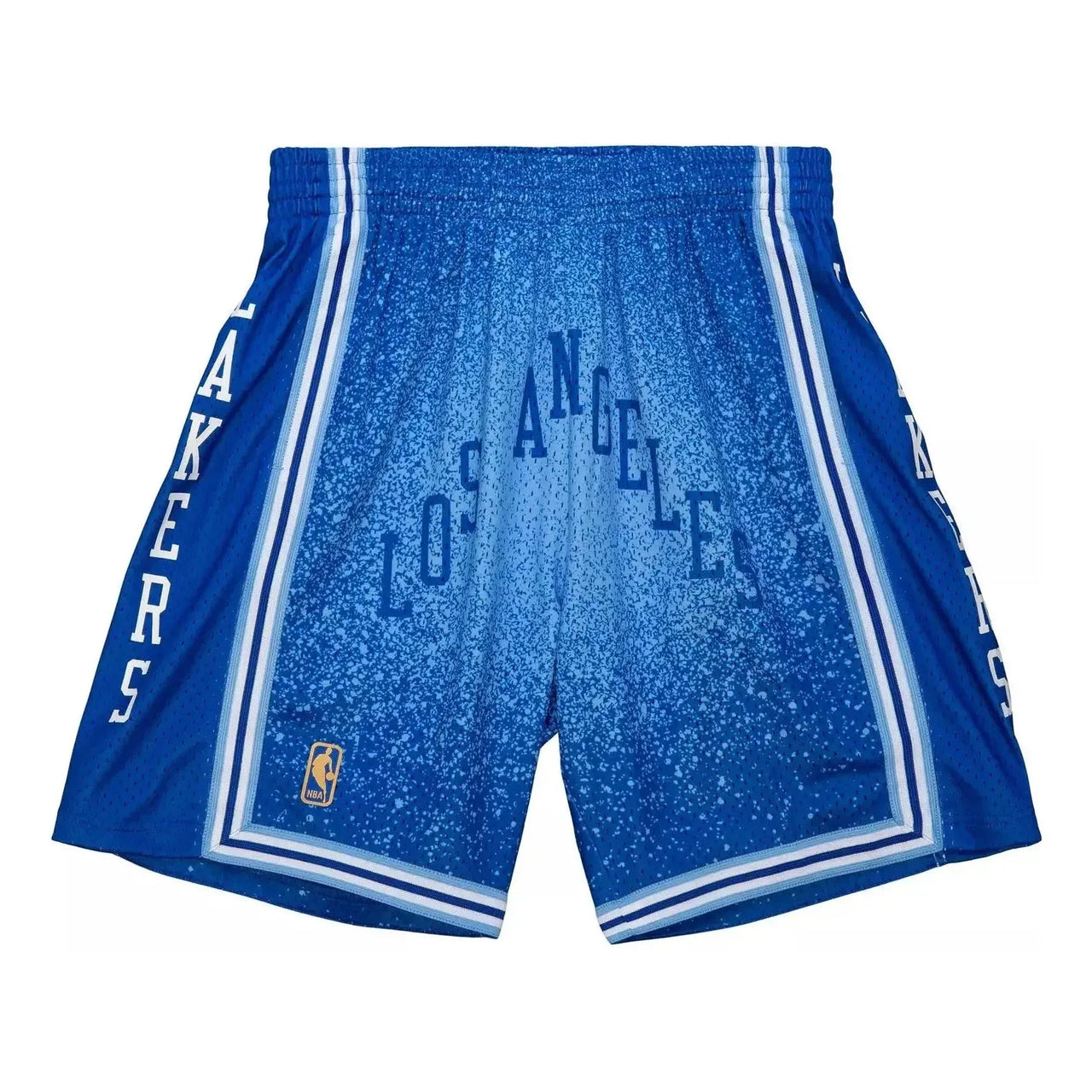 Mitchell & Ness x NBA Los Angeles Lakers Spray Paint Swingman Shorts 'Blue' SMSH4574-LAL96PPPLBBL