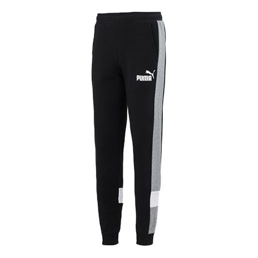 PUMA Essentials Block Sweatpants 'Black' 849576-01
