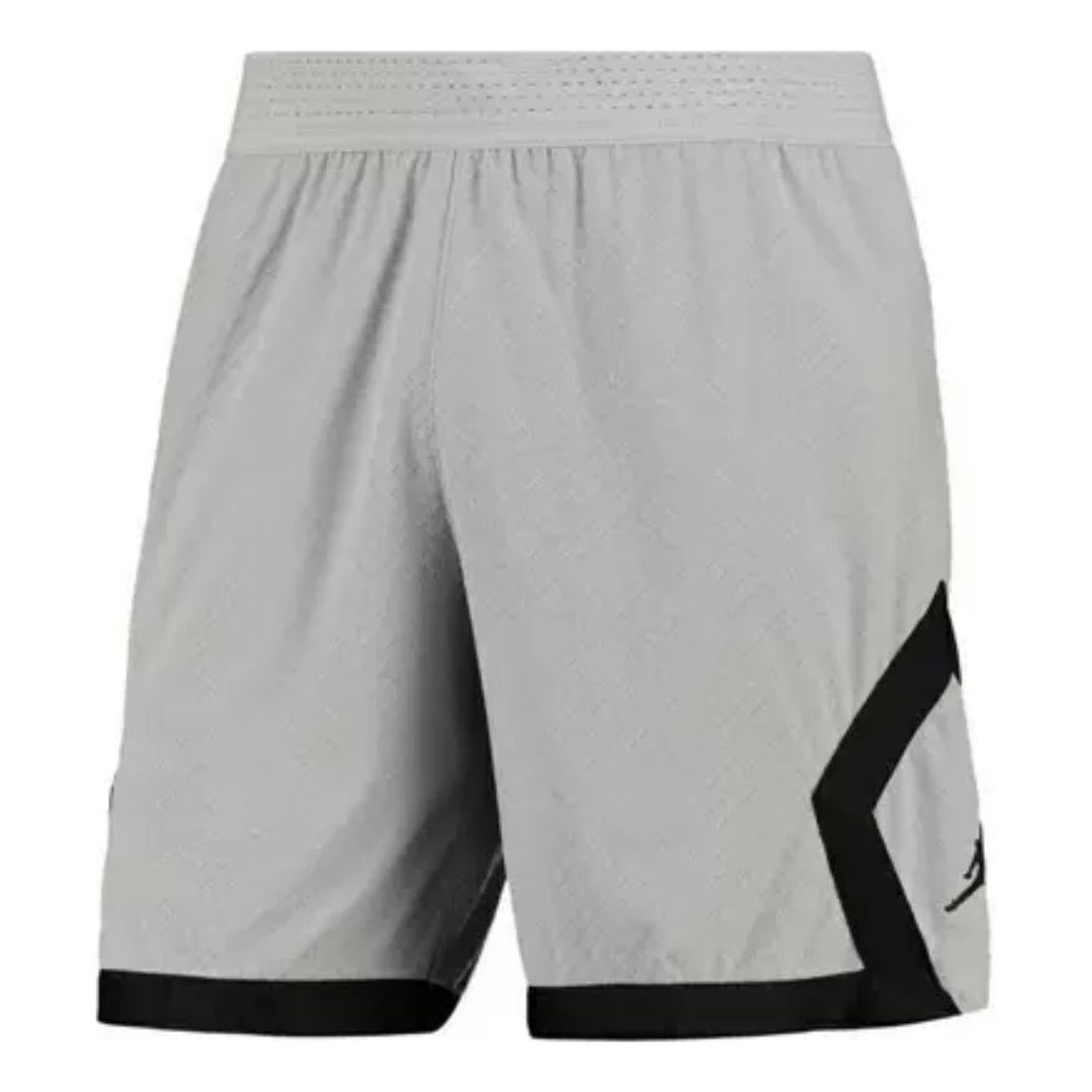 Men's Air Jordan Solid Color Pattern Logo Drawstring Elastic Waistband Straight Shorts Gray DJ7699-077