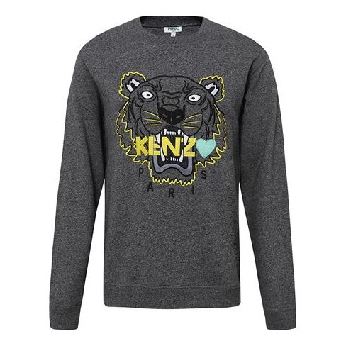 KENZO Love Large Tiger Head Embroidered Sweatshirt 'Dark Grey' F965SW0184X4-98