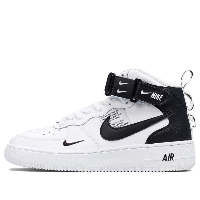 (GS) Nike Air Force 1 Mid LV8 'White Black' AV3803-100