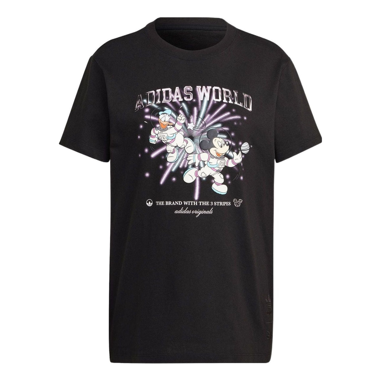 (WMNS) adidas Disney Graphic T-Shirt 'Black Purple' HL9050