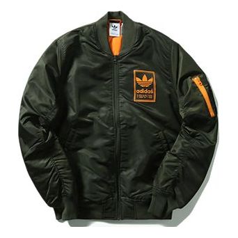 adidas Neo GRAPHICS BOMBER Army Green Mens Running Jas Sport Kleding Wind-proof Hoodies Comfortable DN8054