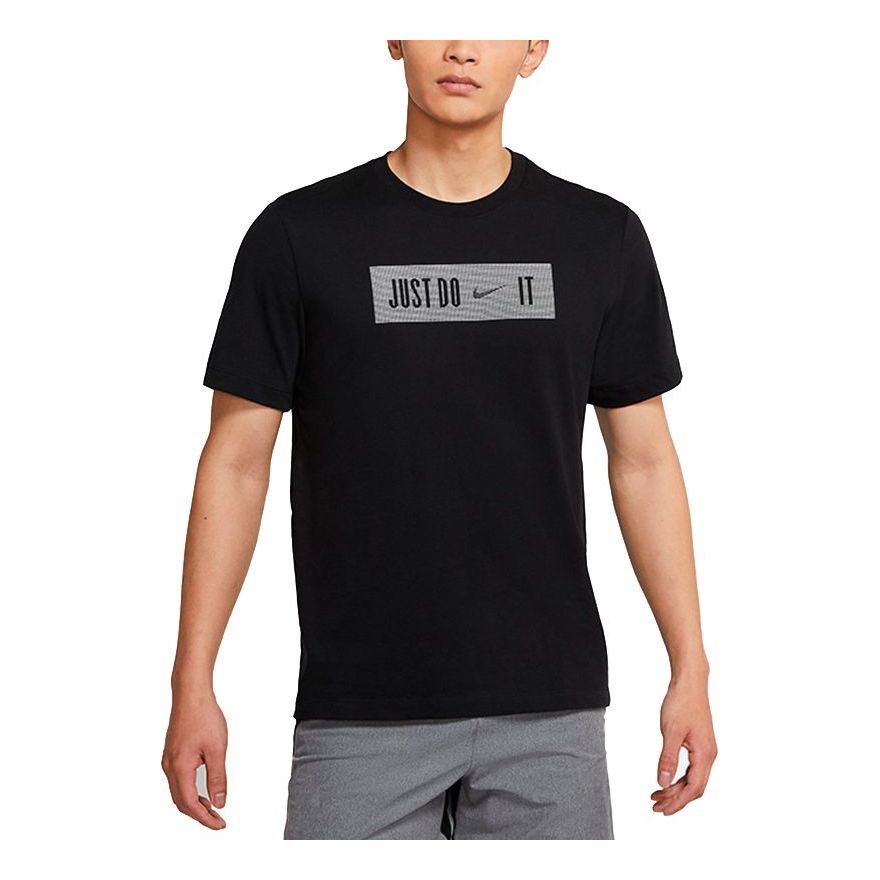 Nike Round Neck Casual Sports Breathable Short Sleeve Black DJ9001-010