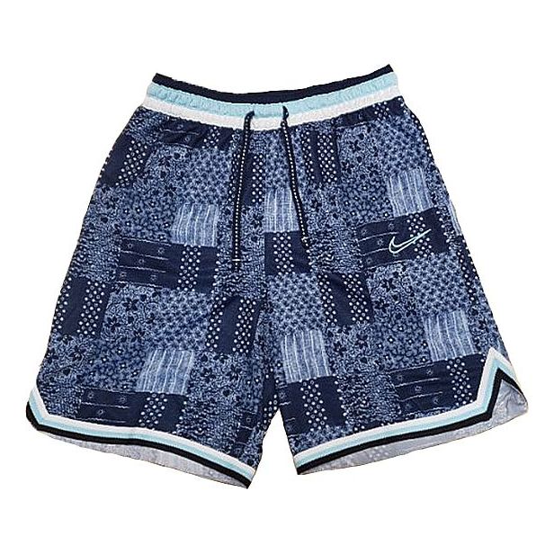 Nike DNA Flowers Embroidered Basketball Shorts Blue CK6348-457