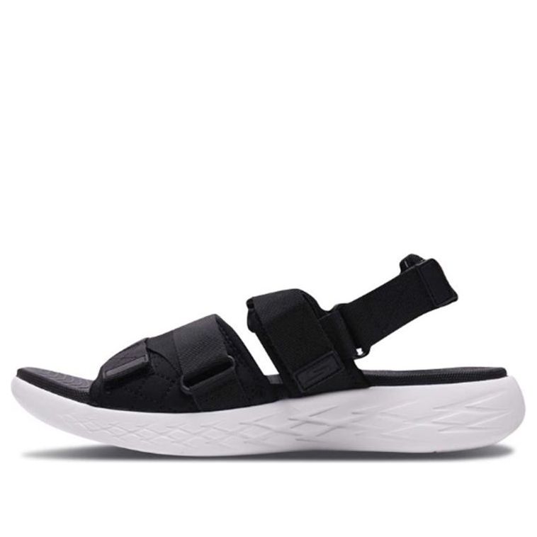 Skechers On-The-Go 600 Black Sandals 'Black White' 55367-BKW