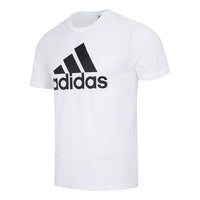 adidas Essentials Single Jersey Big Logo Tee 'White' IC9349