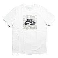 Nike Logo Printing Round Neck Short Sleeve White AR5034-100