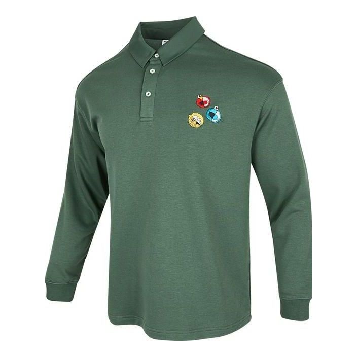adidas Neo U JF SS Long Sleeves Polo Shirts 'Grean' HM9951