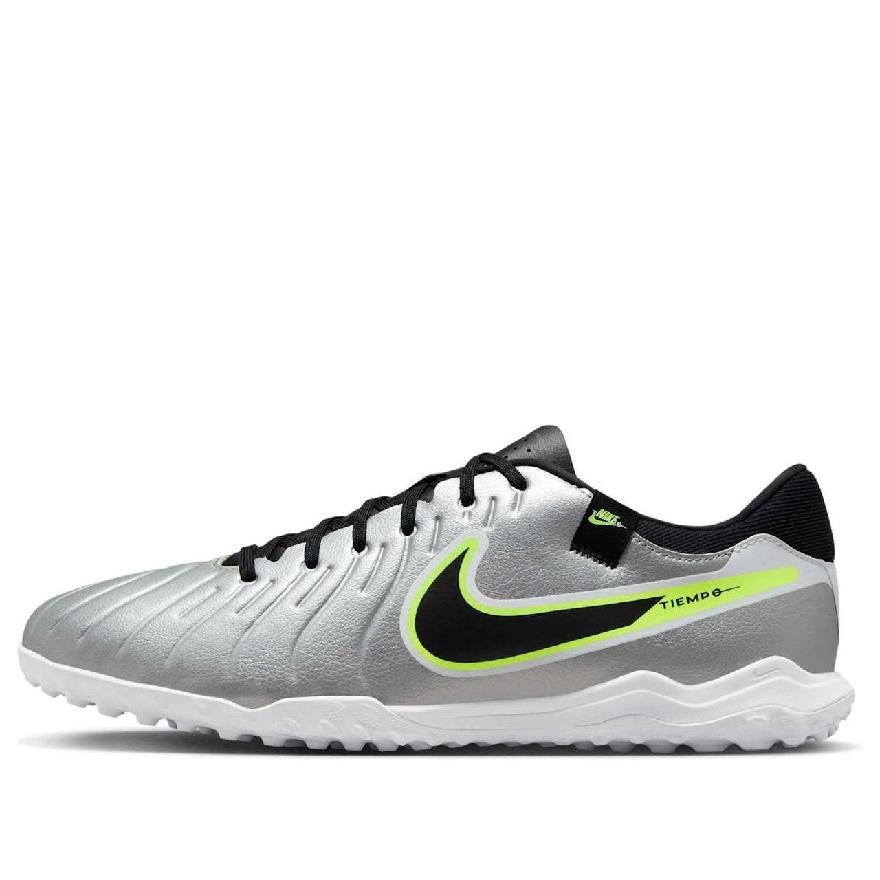 Nike Tiempo Legend 10 Academy TF 'Metallic Silver Black Volt' DV4342-001