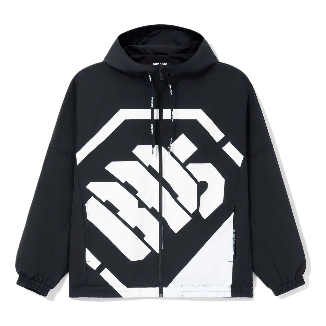 Li-Ning BadFive Sports Basketball Hooded Jacket 'Black White' AFDS075-3