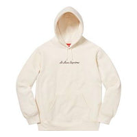 Supreme Le Luxe Hooded Sweatshirt 'White Black' SUP-SS19-319