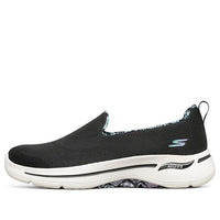 (WMNS) Skechers Go Walk Loafers 'Black' 124475-BKMT