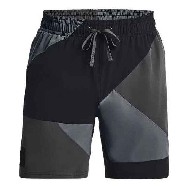 Under Armour Curry Woven 7 inch Basketball Shorts 'Black Grey' 1377306-001