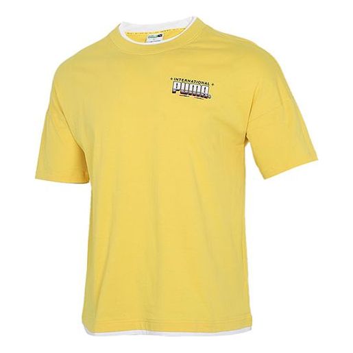PUMA x Britto T-Shirt 'Yellow White Black' 532257-37