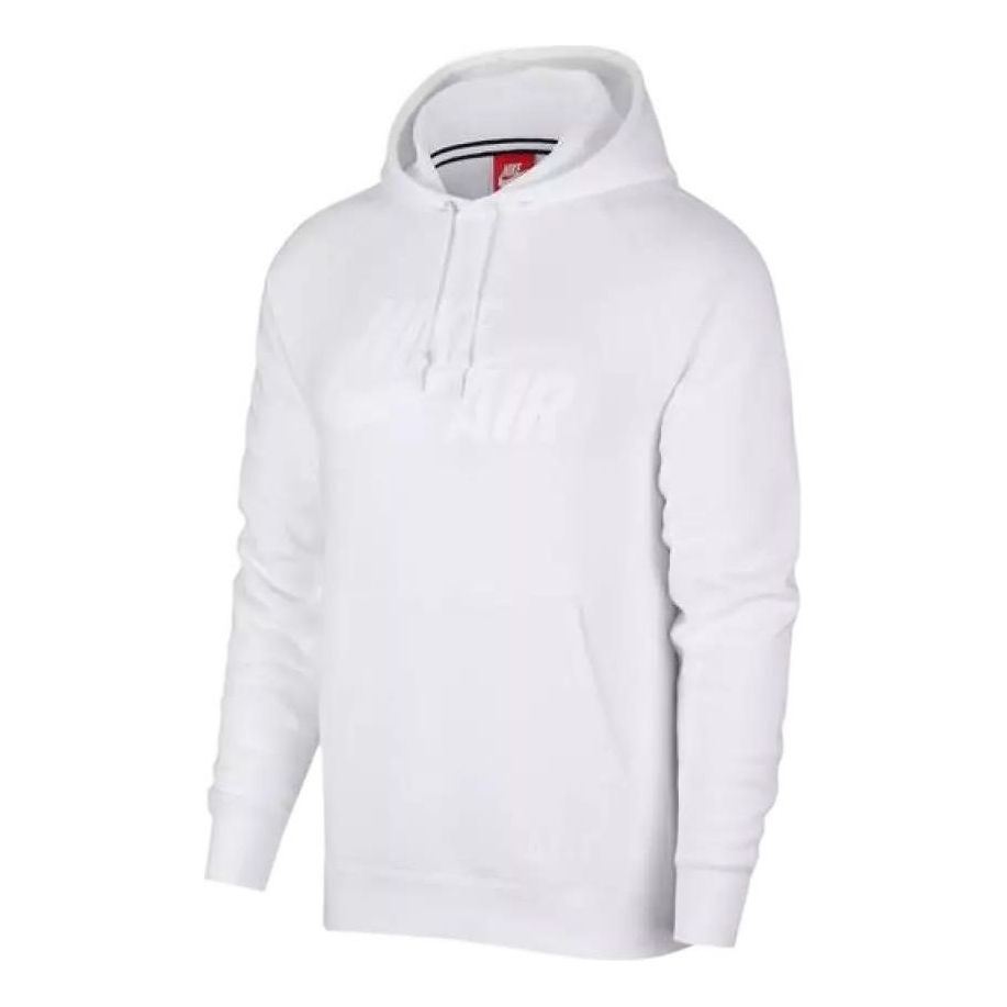 Nike logo long sleeves hoodie 'White' AH9876-100