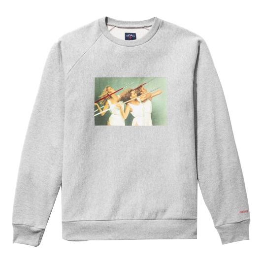 NOAH NY x Roxy Music Crewneck Sweatshirt 'Grey' SS029FW21