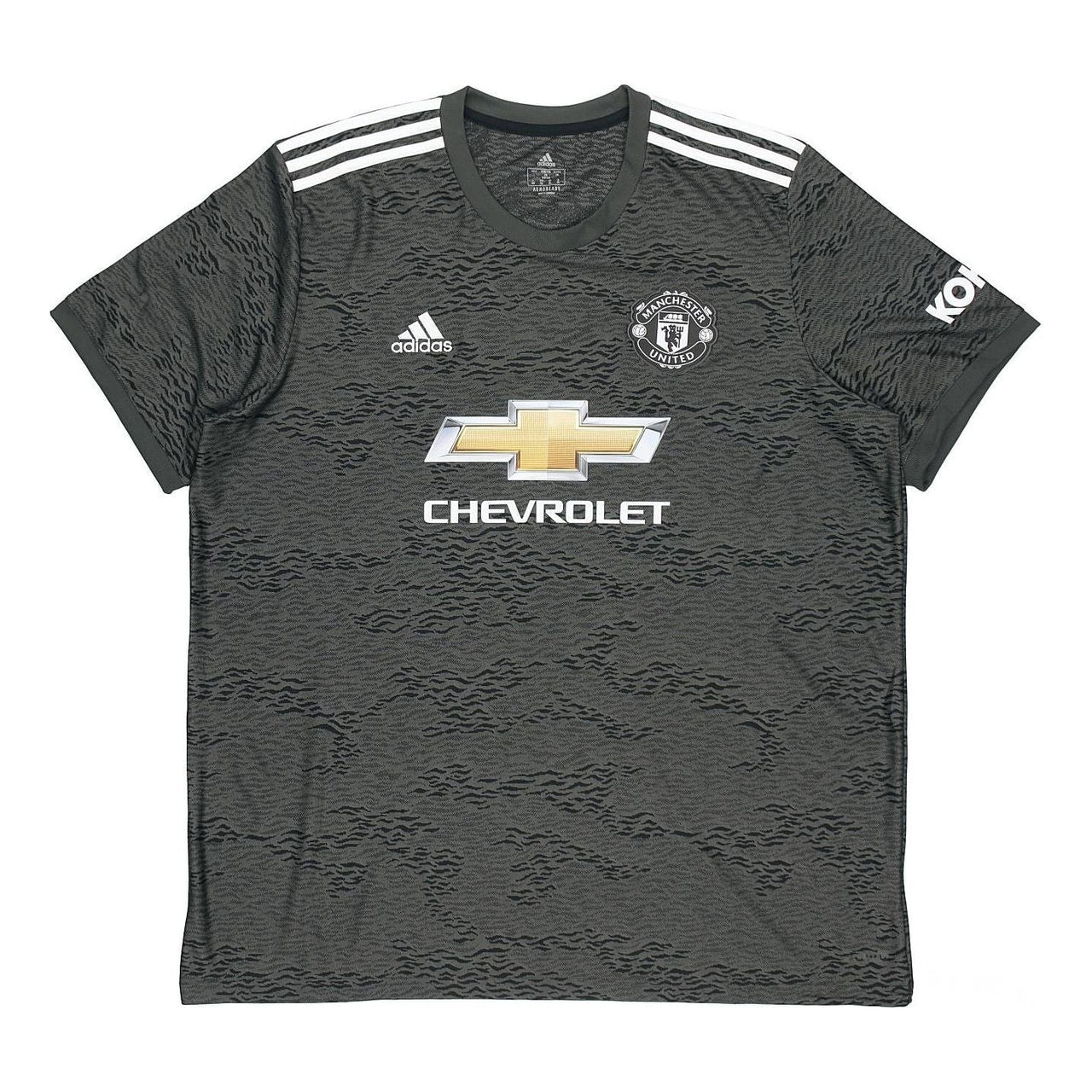 adidas MUFC A JSY 20-21 Season Manchester United Away SW Fan Edition Sports Short Sleeve Jersey Green EE2378