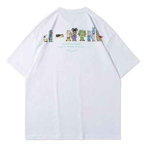 Li-Ning x Steven Harrington Graphic Loose Fit T-shirt 'White' AHSR941-2