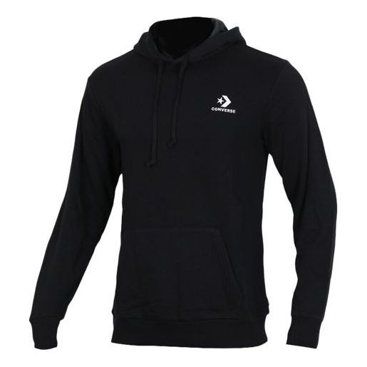 Converse Star Chevron Embroidered Pullover Sweatshirt 'Black' 10008926-A01