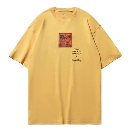Li-Ning x Disney Mickey x Keith Haring Tee 'Yellow Black' AHSR503-4