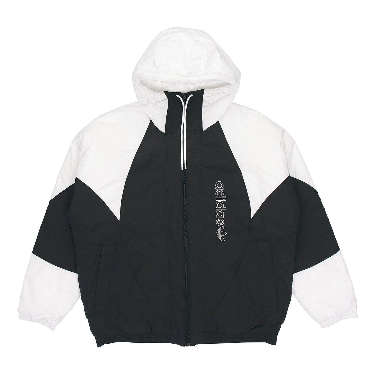 adidas originals Padded Adicolor Stay Warm Colorblock Sports Hooded Padded Jacket Black GE1301