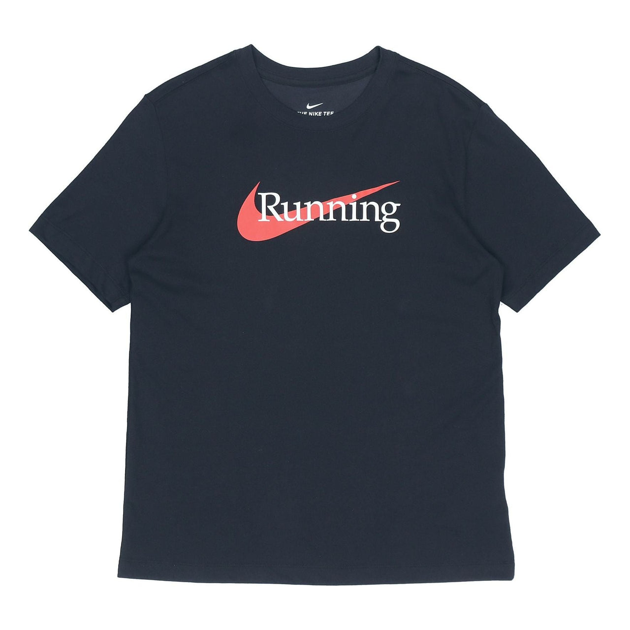 Nike Running Logo Printing Sports Short Sleeve Black CW0946-010