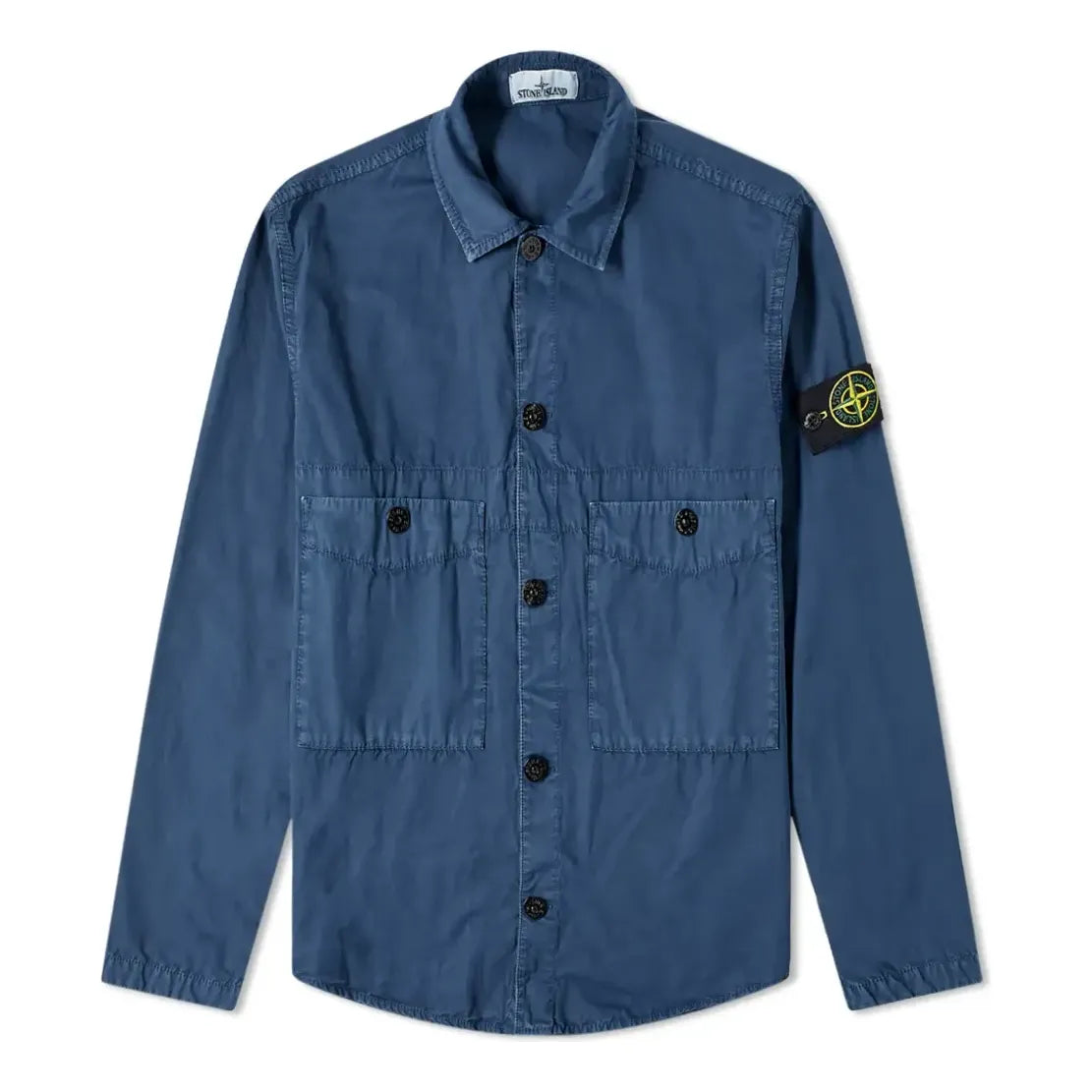 STONE ISLAND Two Pocket Overshirt 'Avio Blue' 7415110WN-V0124