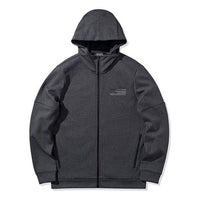Li-Ning Logo Cardigan Jacket 'Dark Grey' AWDQ063-2