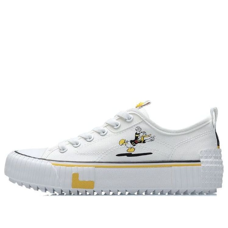 (WMNS) Li-Ning x Disney Skate Shoes 'White Black' AGCR178-3