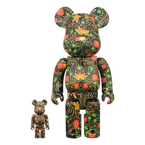 BE@RBRICK Pattern Black 100%+400% 'Green Black Red' SSUR