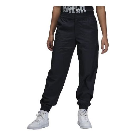 (WMNS) Air Jordan Woven Trousers 'Black' DZ3375-010