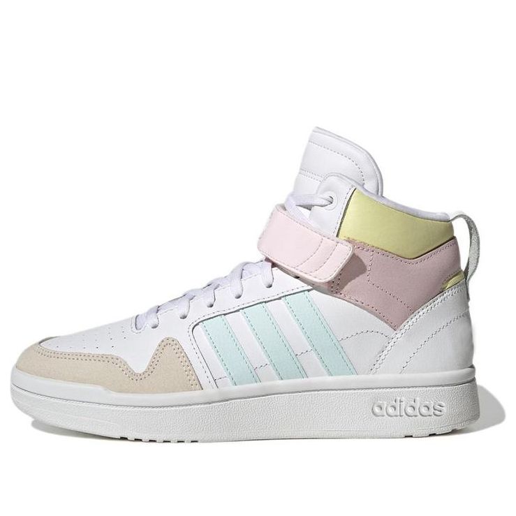 (WMNS) adidas Neo Postmove Mid Cloudfoam Basketball Shoes 'White Blue Pink' GY9582