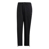 adidas Solid Color Straight Sports Pants Men's Black HP1389