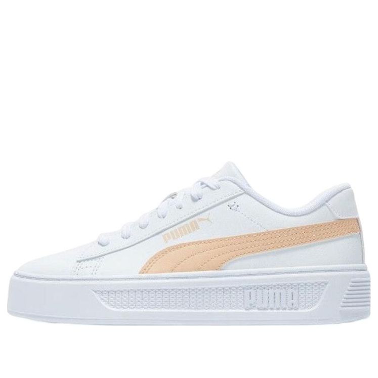 (WMNS) PUMA Smash Platform V3 'White/Beige' 390758-03