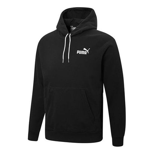 PUMA Ess + Contrasting Colors Chest Embroidered Logo Black 849585-01