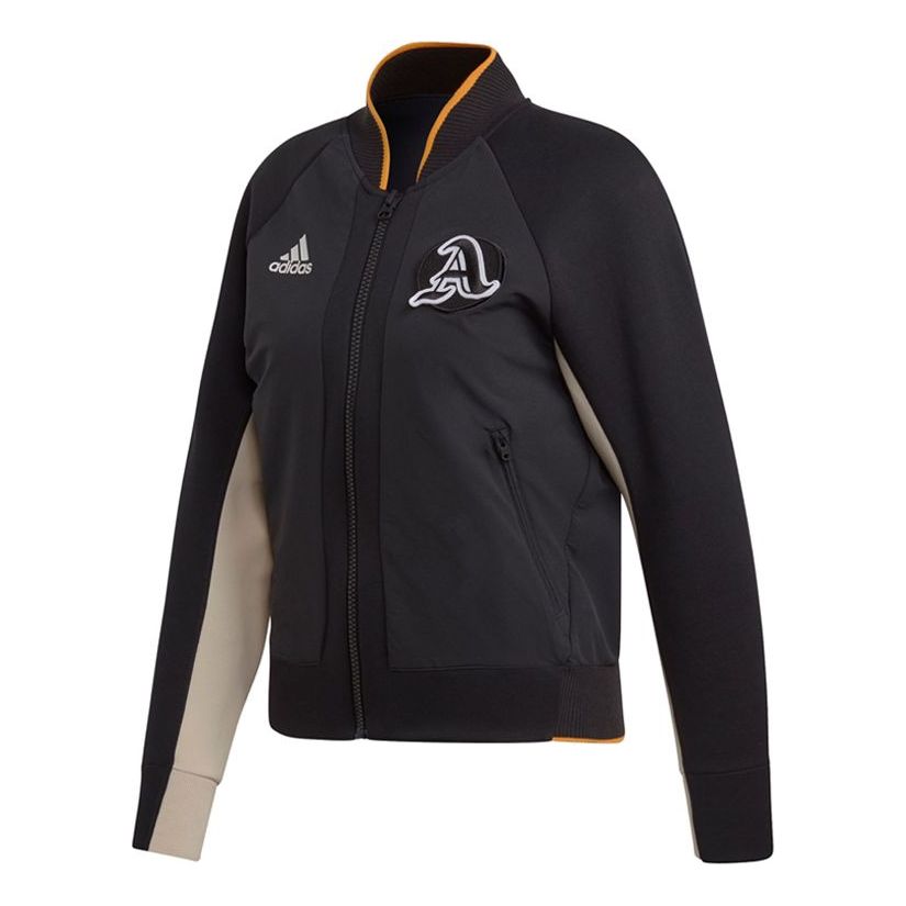 (WMNS) adidas Sports Stylish Long Sleeves Jacket Black EA0422