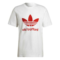 adidas originals Old Trafford Casual Logo Printing Round Neck Short Sleeve White HP0452