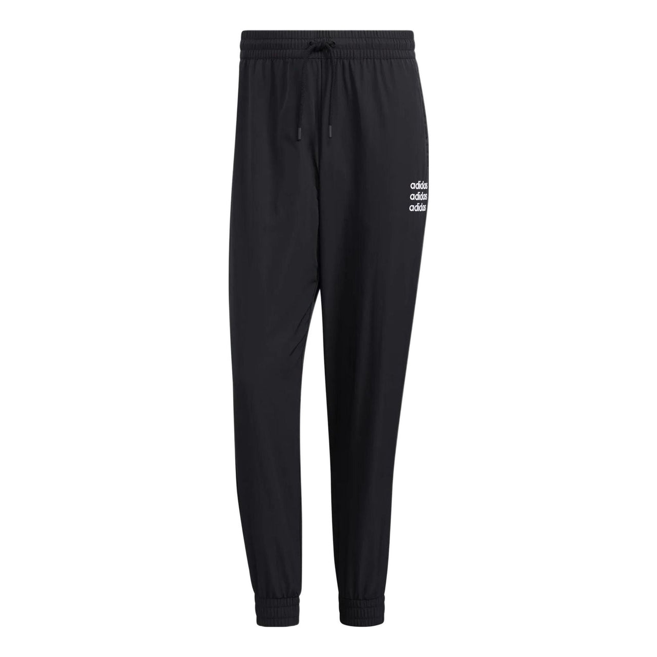 Men's adidas neo Logo Printing Solid Color Casual Long Pants/Trousers Black HD4705