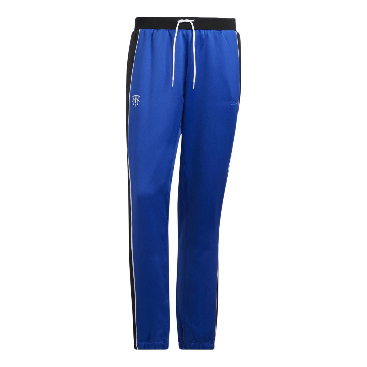 Men's adidas Contrasting Colors Drawstring Basketball Sports Pants/Trousers/Joggers Blue HB5440
