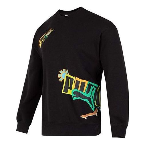 PUMA Classics Street Sport Crewneck Sweatshirt 'Black' 539968-01